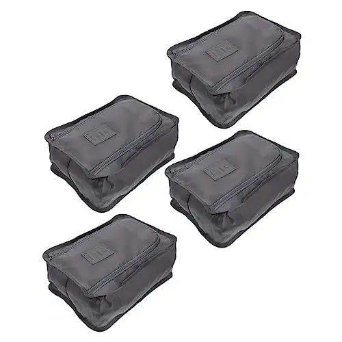 Produktbild: Toddmomy 4 Stück Sneaker-Aufbewahrungstasche Sneaker-rack Reise-schuhtaschen Schuh Reisekoffer Schuhbeutel Zur Aufbewahrung Schuhregal Reisen Polyester Veranstalter Mit Reißverschluss