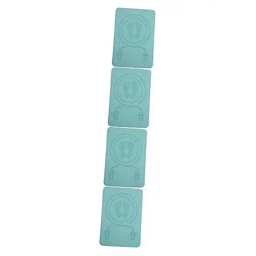 Produktbild: Toddmomy 4 Stück Springmatte Springseilmatte Springseile Für Kinder Fitnesszubehör Trainingsmatten Für Zuhause Schalldichte Sportmatte Sportseilmatte Nicht Runde Springseilmatte