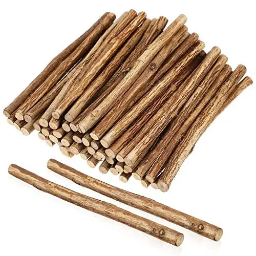 Produktbild: Toddmomy 50 Stück Holzstab Selber Machen Bastelstöcke Aus Holz Stöcke, Die Zweige Basteln Holzstäbchen Holzstöcke Basteln Bastelstäbe Birkenholz Natürliche Zweige Mini Kursunterlagen Kind
