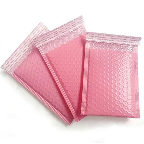 Produktbild: Toddmomy 50 Stück Pink Luftpolster Mailer Luftpolsterfolie Beutel Selbstdichtende Luftpolsterbeutel Verdickung Stoßfeste Schaumstoffbeutel für Versand Lagerung Und Umzug (Pink 20X15cm)