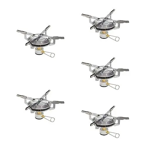 Produktbild: Toddmomy 5st Butangasherd Tragbarer Gasbrenner Kaminofen Aus Edelstahl Tragbarer Zeltkocher Mini-backofen Picknick-kochgeschirr Wanderkocher Rostfreier Stahl Camping Klappbarer Herd