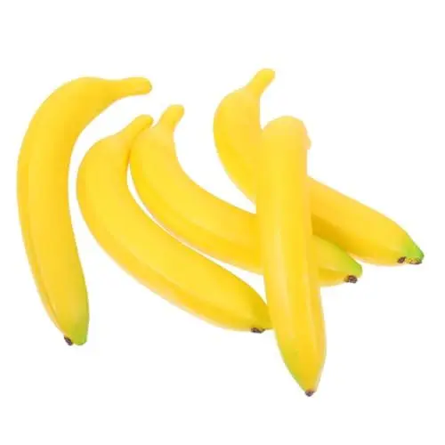 Produktbild: Toddmomy 5stücke Lebensechtes Bananen Deko Obst Für Küche Schlafzimmer Künstliche Früchte Zur Dekoration Dekoratives Obst Für Home-Display