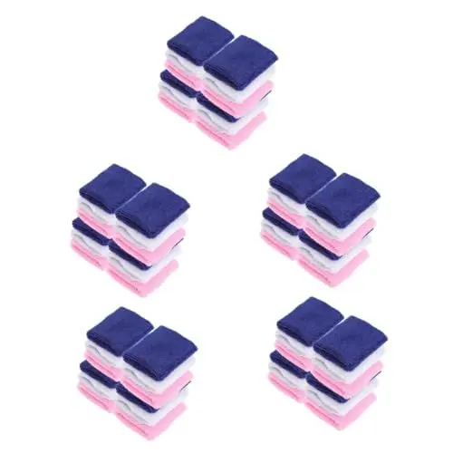Produktbild: Toddmomy 60 Stk Kinderarmband handgelenkbandage kinder Handgelenkbandage für Kinder bequeme Armbänder atmungsaktives Armband Schweiß abwischen Schweißband Gummiband Trageschlaufe Fitness