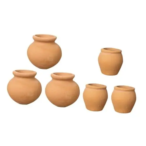 Produktbild: Toddmomy 6er-Pack Mini-blumentöpfe Terrakotta-töpfe Für Die Bepflanzung Im Innenbereich Tontöpfe Für Den Schreibtisch Dekorative Kinderzimmertöpfe