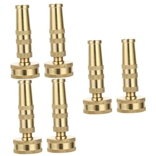 Produktbild: Toddmomy 6 Stk Sprinkler Aus Messing Für Den Außenbereich Autowaschschlauchdüse Schlauchendsprüher Schlauchtülle Aus Messing Kehrmaschine Aus Messing Hoher Druck Kupfer Spritzgerät