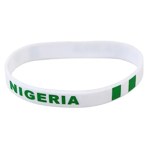 Produktbild: Toddmomy 6 Stück Länderarmbänder Weiße Armbänder Weißes Handgelenkband Länderarmband Sportarmband Handkette Fußballspielarmbänder Länderarmband Individuelles Länderflaggen-Armband
