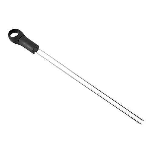Produktbild: Toddmomy 6stücke Bbq Spieße Mit Rutschfestem Kunststoffgriff Wiederverwendbare Grillgabeln Für Und Outdoor Bbq Schwarz