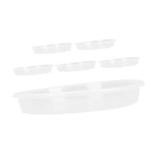 Produktbild: Toddmomy 6stücke Transparente Pflanzenschalen Kunststoff Blumentopfschalen Für Innen Und Außenbereich Runde Wasserfänger Pflanzenuntersetzer Für Zuhause Büro Und Garten