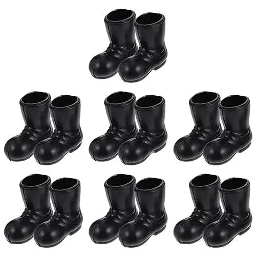 Produktbild: Toddmomy 7 Paar Weihnachtsstiefel-Ornamente Mini-Nikolausstiefel Zum Basteln Dekorativer Mini-Schuhe