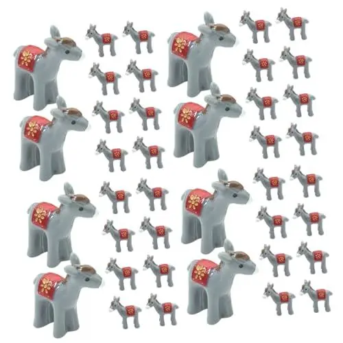 Produktbild: Toddmomy 80 Stück Miniatur Esel Statue Winziges Tier Gartenlandschaft Esel Dekoration Garten Miniatur Figur Miniatur Esel Figuren Tierstatue Garten Miniatur Tier Mini Esel