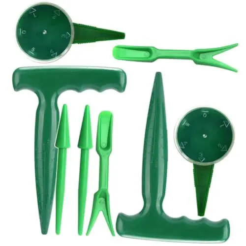 Produktbild: Toddmomy 8St Werkzeuge zum Pflanzen von Samen Garten-Handpflanzer widger Gartenstreuer Rasenwerkzeuge tragbare Sämaschine Gartengerät Universal- Blumentopf einstellen Spender Plastik
