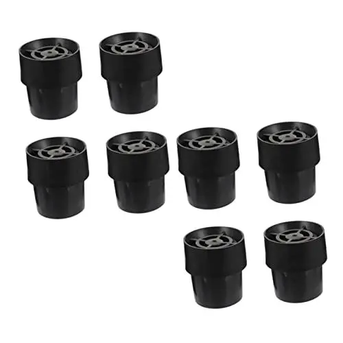 Produktbild: Toddmomy 8 Stück Trampolin-Bodenmatte Trampolin-Teile Outdoor-Trampolin Outdoor-Bodenersatz-Stuhlbeine Outdoor-Stufenmatten Tischstuhlbeinkappen Austauschbare Trampolin-Teile Schwarz