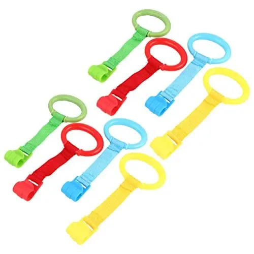 Produktbild: Toddmomy 8st Ring Ziehen Gehtrainingsgerät Für Kinder Baby-handzugring Aufhängeringe Für Babybetten Baby-pull-up-spielzeug Für Laufstall Kleinkind Blasformen Lauflernhilfe Vertikal