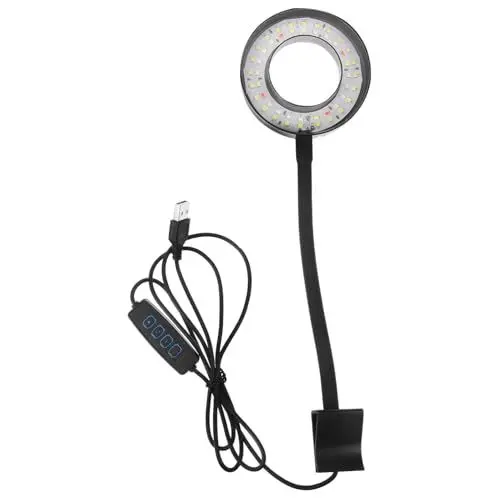 Produktbild: Toddmomy Kompakte Aquariumlampe Wasserdichte Beleuchtung Für Nano-aquarien Einstellbare Lichtwinkel Für Aquarienpflanzen Und Fische Usb-betrieb