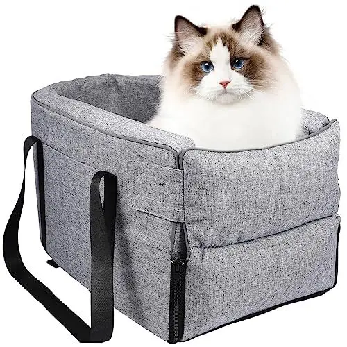 Produktbild: Toddmomy Auto Haustierbett Kleiner hundeautositz Hundesitze Autositz für Hunde Autositzbezug für Haustiere Hundeautositze für kleine Hunde Autositz für kleine Hunde Stoff Dark Grey