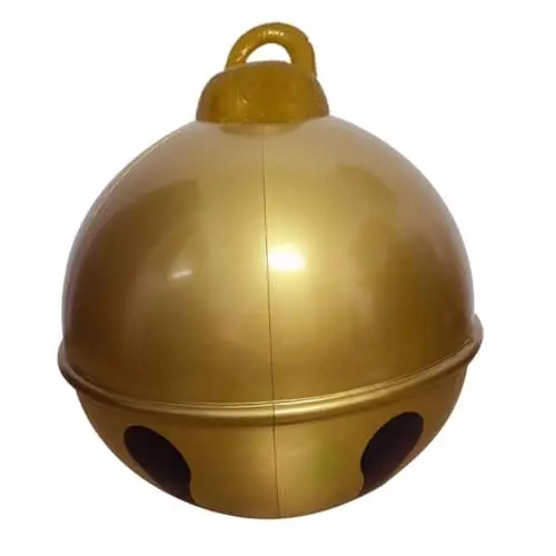 Produktbild: Toddmomy Ballonglocken Urlaub Hüpfburgen Outdoor-Weihnachts-Hüpfburgen Karnevalsballon weihnachtsfeier luftballons Kugelballon PVC-Ballon Partyballon Neuheit Ballon Partydekoration Golden