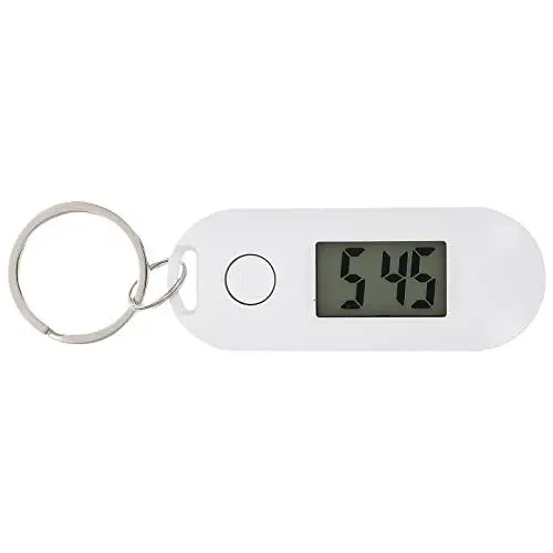 Produktbild: Toddmomy Elektronische Schlüsselbunduhr Taschenanhänger-uhr Schlüsselanhängeruhr Digital Schwesternuhr Karabineruhr Elektronische Taschenuhr Quarztasche Mechanisch Mann Weiß Timer Plastik