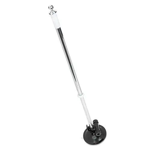 Produktbild: Toddmomy 1pcs Saugnapf Fahnenmast,Fahnenmasthalter Mit Saugnapf FüR Zu Hause Garten,Fahnenstange Set Wandhalterung Schwarz Flag Pole