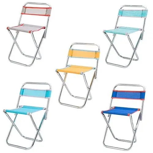 Produktbild: Toddmomy Faltstuhl Sillas Plegables Portatil Camping-klappstuhl Klapphocker Zusammenklappbarer Anglerhocker Zusammenklappbarer Hocker Klappstuhl Für Camping Angelhocker Reisen Tragbar