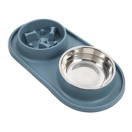 Produktbild: Toddmomy Fressnapf tiernahrung Hunde kotbeutel cat Bowls Tierfutter Slow-Feeder-Schüssel Wasserspender für Haustiere Haustiernapf Hündchen Slow-Food-Bowl Hundenapf Zubringer TPE