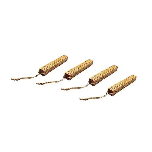 Produktbild: Toddmomy Grillwerkzeuge 4 Stück Gebrannte Kiefern-Minzstreifen Holzwerkzeuge Outdoor-Grill Außenkamine Natürliche Feueranzünder Feueranzünder-Stäbchen Natürliches Feueranzünder-Holz
