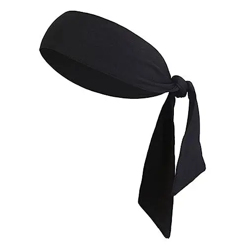 Produktbild: Toddmomy Stirnband Zum Binden Für Männer Und Frauen Unisex Stirnband Zum Binden Für Sport Workout Laufen Yoga Schwarz