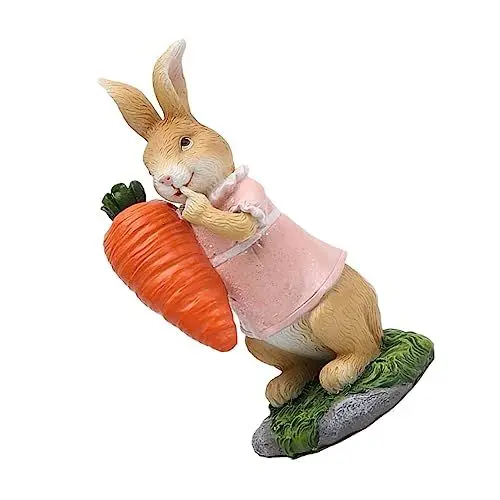 Produktbild: Toddmomy Kaninchen-verzierung Osterhasen Dekorationen Osterdekoration Osterhasen-skulpturen Osterfiguren Esserhasen-Dekoration Miniatur-Ornament Hasenfiguren Haushalt Harz Einstellen