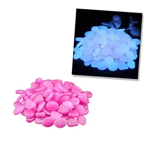 Produktbild: Toddmomy Kieselsteine ​​für Aquarien – 100 Stück Aquarium-Steine Garten- Und Hofdekor Im Dunkeln Leuchtender Kies Aquariendekoration Kieselsteine ​​(2–3 cm)
