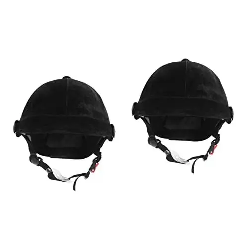 Produktbild: Toddmomy Kinderhelm 2 Stücke Kinder Schutzhelm Kinder Reiten Schutz Kinder Schutzausrüstung Schwarz Sport Polypropylen Kleinkind Sportartikel Kinder Reithelm Kinder Reithelm