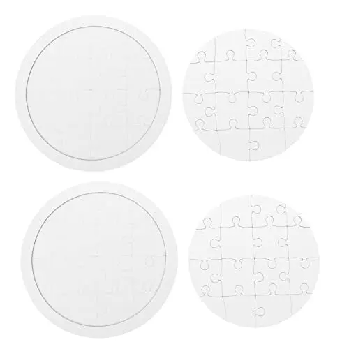 Produktbild: Toddmomy Leeres Malpuzzle für Kinder Selbstgemacht Puzzles aus Papier Blanko Puzzle zum Ausmalen für Kreative Bastelprojekte