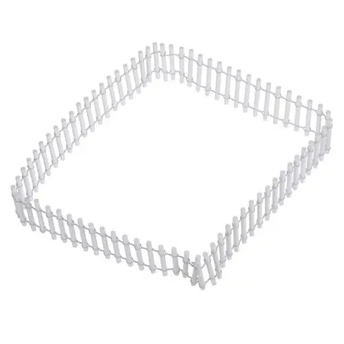 Produktbild: Toddmomy Mikro-landschaftszaun Gartenumrandung Graszaun Miniatur-feengartenzaun Hundezäune Gartenpaneel Garten Dekorativer Zaun Tierschutzzaun Zaun Im Freien Wegezaun Baumzaun Weiß Holz
