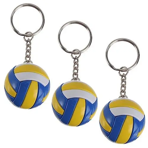 Produktbild: Toddmomy Mini-Volleyball-Schlüsselanhänger 3 Stück Sportball-Schlüsselanhänger Sport- Schlüsselanhänger Für Sport-Themenparty Team-Souvenir Sportler Belohnungen Gefallen
