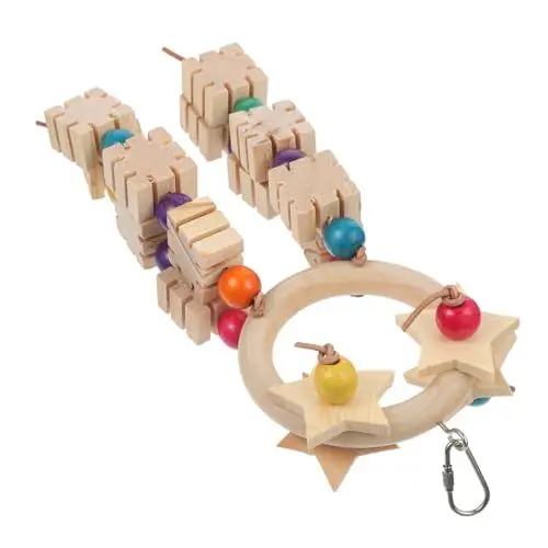 Produktbild: Toddmomy Papageien Spielzeug Fünfzackiger Aufhänge- Für Vögel Kau Und Beißspielzeug Sicheres Vogelzubehör Für Käfige Für Nymphensittiche Und Andere Haustiere