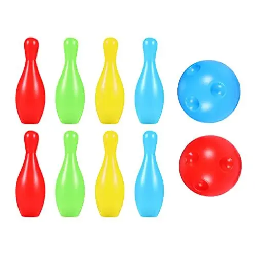 Produktbild: Toddmomy Plastik Bowling Ball Set Kinder Bowlingspielzeug Bowling- Pins Spielzeug Bowling Ball Set Bowlingspiel Set für Kinder Kleinkind Indoor Outdoor Spiel
