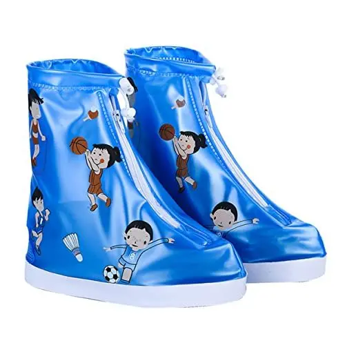 Produktbild: Toddmomy Überschuhe für Jungen und Mädchen Regenüberschuhe PVC- Regenfeste Jungen- und Mädchenschuhe