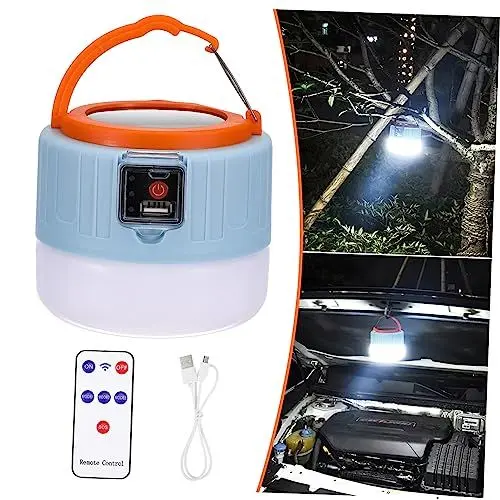 Produktbild: Toddmomy Camping Laterne Usb Wiederaufladbare Solar-zeltlampe Mit Fernbedienung Für Camping Wandern Notfälle Und Outdoor-aktivitäten Drei Lichtmodi Und Hängendes Design