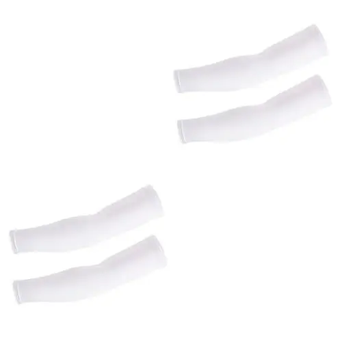 Produktbild: Toddmomy Sport arm Sleeves Sports Sleeves Sun Block Sleeves Unisex Sleeves Cycling Sleeves Tennis Sleeves Fishing Sleeves Cooling Sleeves Driving Sleeves - Ärmel Armschutz Weiß