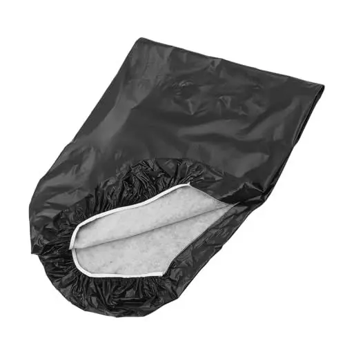 Produktbild: Toddmomy Stretch-tischabdeckung Tischdecke Hochzeitsdeko Terassendeko Tischläufer Bartisch Abdeckung Picknicktischabdeckung Banketttischabdeckung Campingzubehör Tischtuch Flanell Black