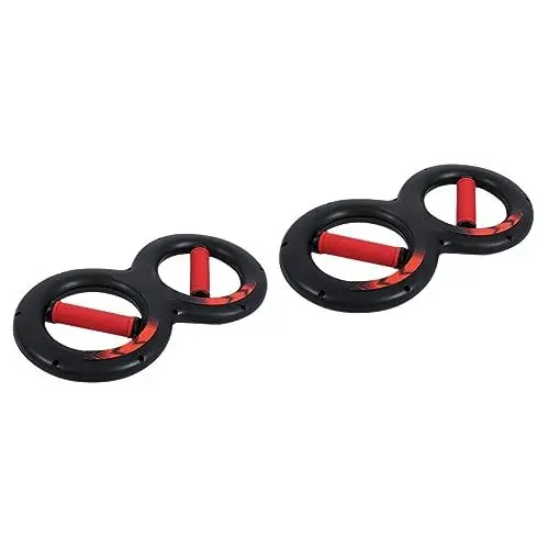 Produktbild: Toddmomy Übungsrolle 2St Übungsversorgung Handgelenk Krafttrainer Handtrainer Hantelrolle für das Handgelenk Geräte Handgreifer schwerer Griff für Fitness Sport Krallen Armstärke rot