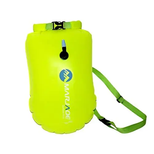 Produktbild: Toddmomy Verdicken Sie PVC-ankerboje Schwimmende Schleppleine Schwimmer Schwimmsack Für Offenes Wasser Trockenbeutel Für Feinwäsche Wasserdichter Beutel Aufblasbar Schwimmen Ziehen