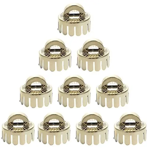 Produktbild: Toddmomy Weihnachtskugel-Aufhänger 10 Stück Weihnachtsschmuckkappen Ersatzschmuckkappen Weihnachtsaufhänger Kappen zum Basteln 2 3 cm Ersatz-Ornamentkappen