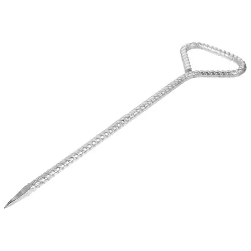 Produktbild: Toddmomy Zeltheringe Vordächerpfähle Zeltnagel Campingspieß Pflanzenpfähle Erdnägel Aus Metall Campingpfähle, Pop-up-vordachstangen Zeltstifte Verzinkter Stahl Ultraleicht Suite