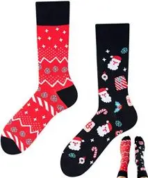 Produktbild: TODO Colours Weihnachtssocken Herren und Damen, Socken Weihnachten Lustig (Weihnachtssocken 39-42)