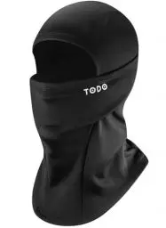 Produktbild: TODO Warme Balaclava Herren Winter Sturmhaube Fahrrad Mottorad Ski Sturmhaube, Skihaube, Gesichtsschutz Universalgröße für Erwachsene (TK, Schwarz)
