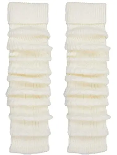 Produktbild: TODO Warme Stulpen Damen mit Wolle - Weich, Flexibel, Lang. Beinwärmen für Winter, wenn es Kalt ist. (Ecru)