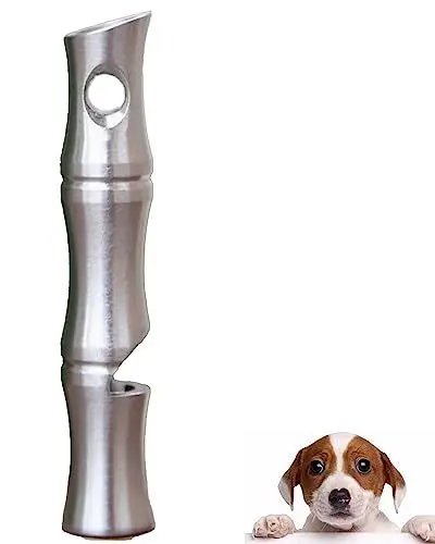Produktbild: TODREMOU Hundepfeife Rütter Rückruf Metall-Hochfrequenter Ton, Professionelles Hundetraining, Kann Vom Menschlichen Ohr Gehört Werden (Silver X1)