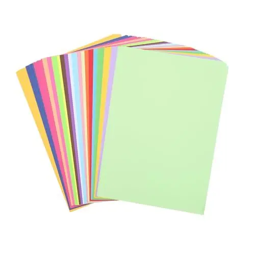 Produktbild: Tofficu Bastelpapier – 100 Blatt Doppelseitiger Faltkarton Im Format 8 5 X 11 Zoll Perfekt Für Kinder Und Projekte