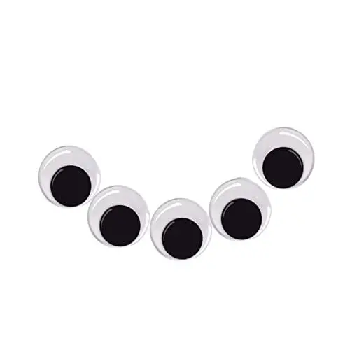Produktbild: Tofficu 100 Stück 12 Mm Selbstklebende Wackelaugen Zum Abziehen Und Aufkleben Bewegliche Wackelige Spielzeugaugen Zum Basteln Spielzeugzubehör