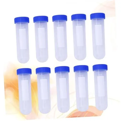Produktbild: Tofficu 10 Pcs Translucent Lagerung Für Nadeln Perlen Kunststoff Flasche Set Deckel