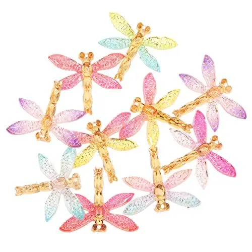 Produktbild: Tofficu 10 Stück Harz-charms Mini-libellenfiguren Libellen-charms Für Hochzeitsdekorationen Zur Schmuckherstellung